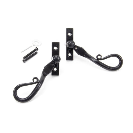 From The Anvil - Black 16mm Shepherd's Crook Espag - LH | Sku. 46234 | Trade Door Handles.