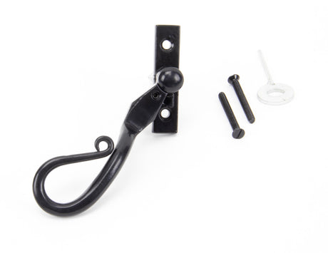 From The Anvil - Black 16mm Shepherd's Crook Espag - LH | Sku. 46234 | Trade Door Handles.