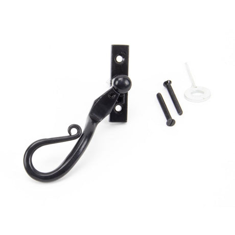 From The Anvil - Black 16mm Shepherd's Crook Espag - LH | Sku. 46234 | Trade Door Handles.