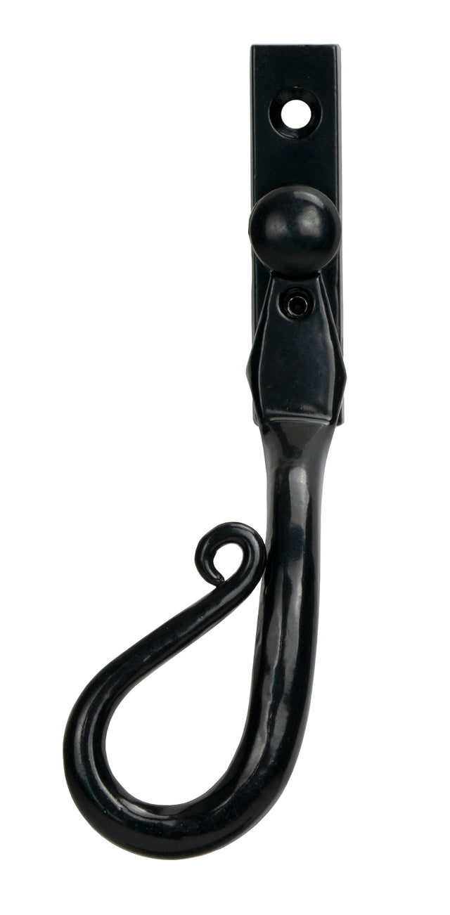 From The Anvil - Black 16mm Shepherd's Crook Espag - LH | Sku. 46234 | Trade Door Handles.
