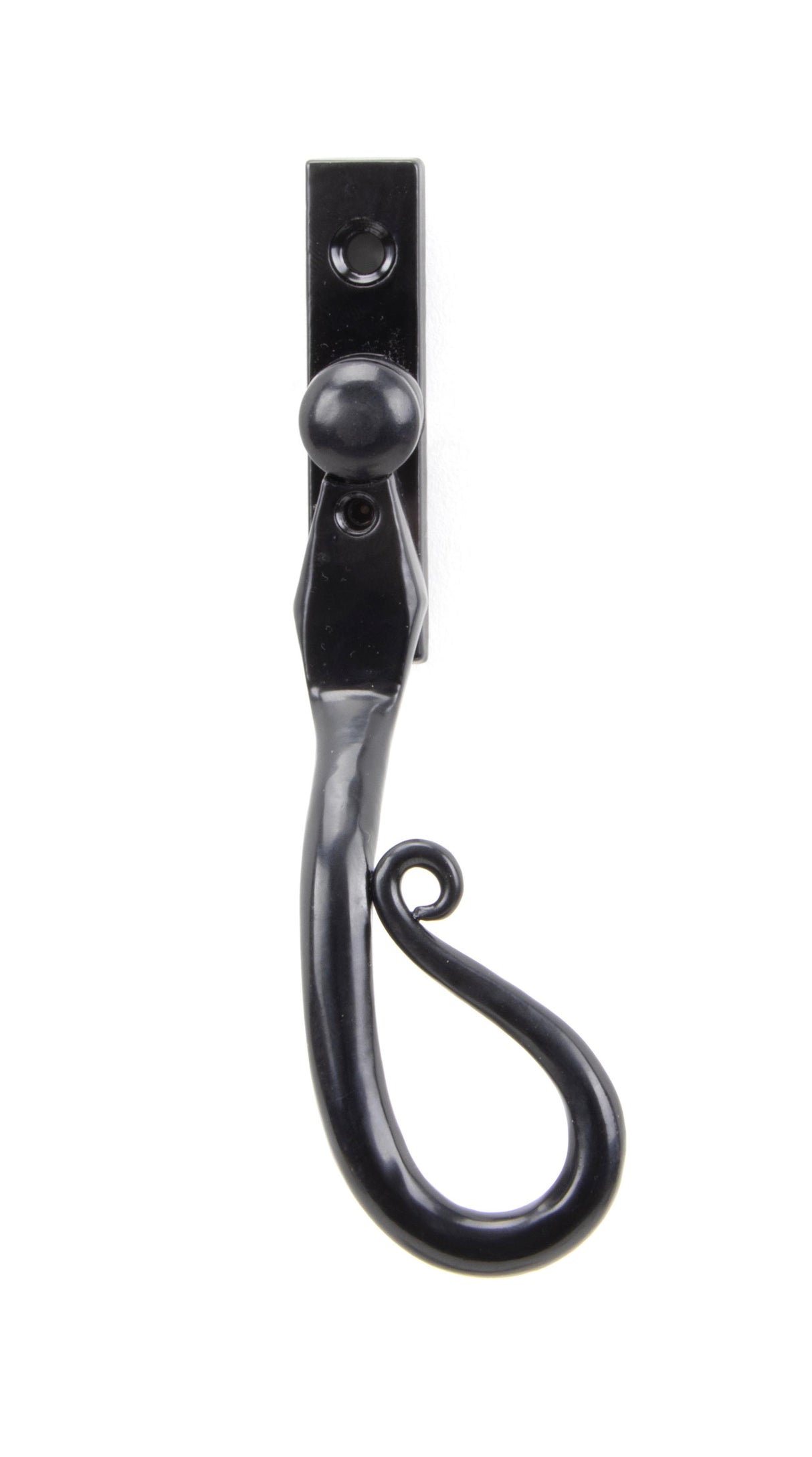 From The Anvil - Black 16mm Shepherd's Crook Espag - RH | Sku. 46235 | Trade Door Handles.