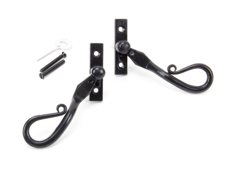 From The Anvil - Black 16mm Shepherd's Crook Espag - RH | Sku. 46235 | Trade Door Handles.