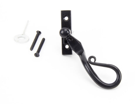 From The Anvil - Black 16mm Shepherd's Crook Espag - RH | Sku. 46235 | Trade Door Handles.