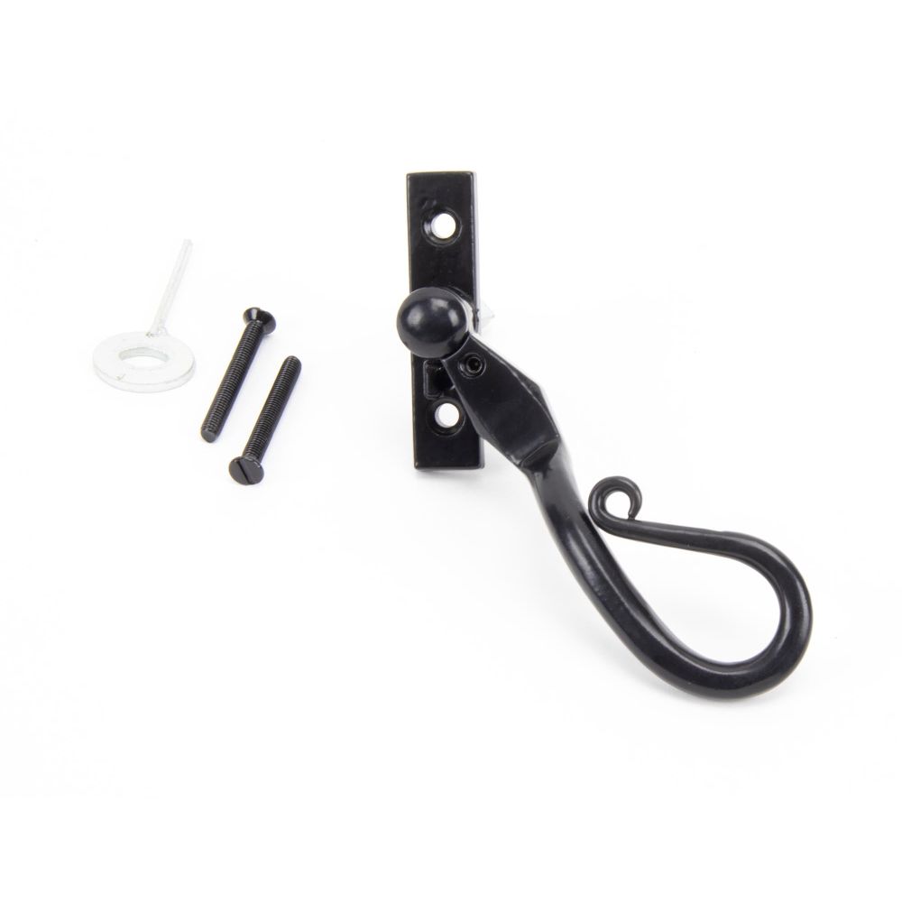 From The Anvil - Black 16mm Shepherd's Crook Espag - RH | Sku. 46235 | Trade Door Handles.