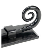 From The Anvil - Black 4" Monkeytail Universal Bolt | Sku. 46236 | Trade Door Handles.