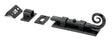 From The Anvil - Black 4" Monkeytail Universal Bolt | Sku. 46236 | Trade Door Handles.