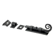 From The Anvil - Black 4" Monkeytail Universal Bolt | Sku. 46236 | Trade Door Handles.