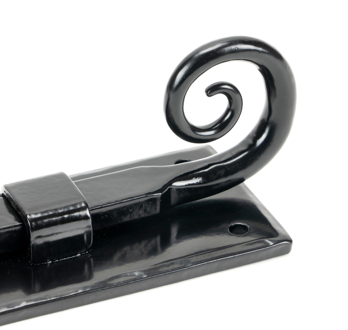 From The Anvil - Black 6" Monkeytail Universal Bolt | Sku. 46237 | Trade Door Handles.