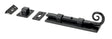 From The Anvil - Black 6" Monkeytail Universal Bolt | Sku. 46237 | Trade Door Handles.