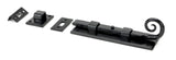 From The Anvil - Black 6" Monkeytail Universal Bolt | Sku. 46237 | Trade Door Handles.