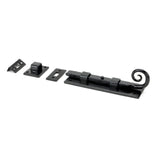 From The Anvil - Black 6" Monkeytail Universal Bolt | Sku. 46237 | Trade Door Handles.
