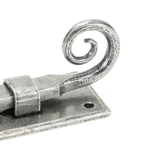 From The Anvil - Pewter 4" Monkeytail Universal Bolt | Sku. 46238 | Trade Door Handles.