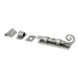 From The Anvil - Pewter 4" Monkeytail Universal Bolt | Sku. 46238 | Trade Door Handles.