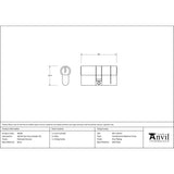 From The Anvil - Polished Chrome 30/30 5pin Euro Cylinder KA | Sku. 46246 | Trade Door Handles.