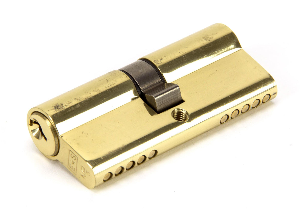 From The Anvil - Lacquered Brass 35/35 5pin Euro Cylinder KA | Sku. 46248 | Trade Door Handles.