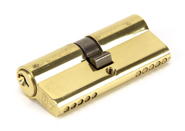 From The Anvil - Lacquered Brass 35/35 5pin Euro Cylinder KA | Sku. 46248 | Trade Door Handles.