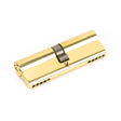 From The Anvil - Lacquered Brass 45/45 5pin Euro Cylinder KA | Sku. 46257 | Trade Door Handles.