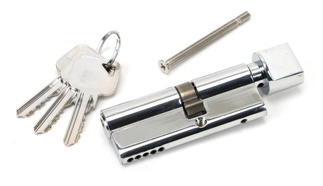 From The Anvil - Polished Chrome 35T/45 5pin Euro Cylinder/Thumbturn | Sku. 46261 | Trade Door Handles.