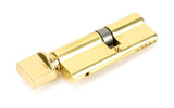 From The Anvil - Lacquered Brass 35/45T 5pin Euro Cylinder/Thumbturn | Sku. 46263 | Trade Door Handles.