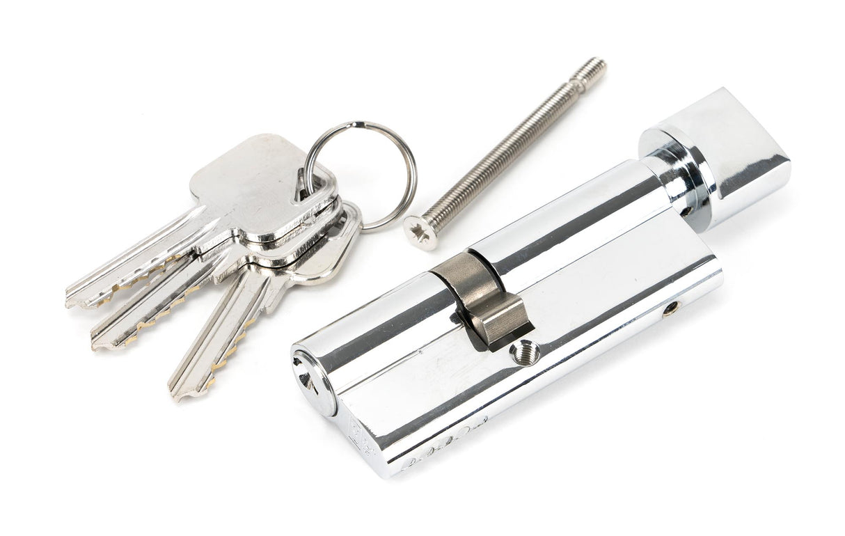From The Anvil - Polished Chrome 35/45T 5pin Euro Cylinder/Thumbturn | Sku. 46264 | Trade Door Handles.