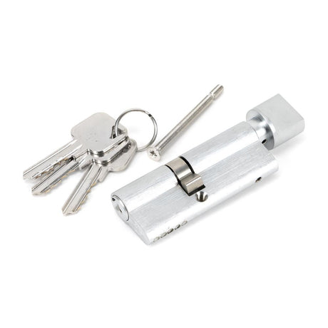From The Anvil - Satin Chrome 35/45T 5pin Euro Cylinder/Thumbturn | Sku. 46265 | Trade Door Handles.