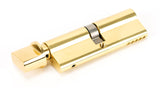 From The Anvil - Lacquered Brass 45/45 5pin Euro Cylinder/Thumbturn | Sku. 46266 | Trade Door Handles.