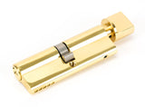 From The Anvil - Lacquered Brass 45/45 5pin Euro Cylinder/Thumbturn | Sku. 46266 | Trade Door Handles.