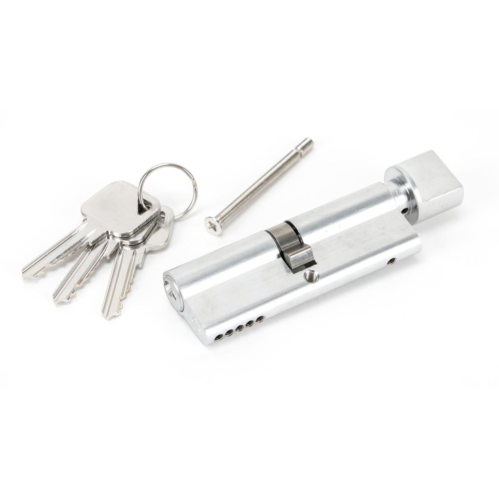 From The Anvil - Polished Chrome 45/45 5pin Euro Cylinder/Thumbturn | Sku. 46267 | Trade Door Handles.
