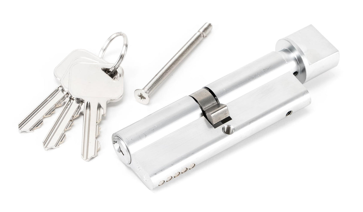 From The Anvil - Satin Chrome 45/45 5pin Euro Cylinder/Thumbturn | Sku. 46268 | Trade Door Handles.