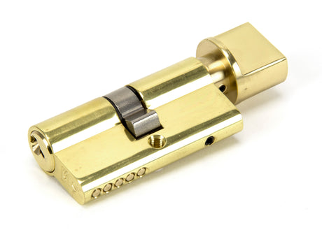 From The Anvil - Lacquered Brass 30/30 5pin Euro Cylinder/Thumbturn KA | Sku. 46269 | Trade Door Handles.