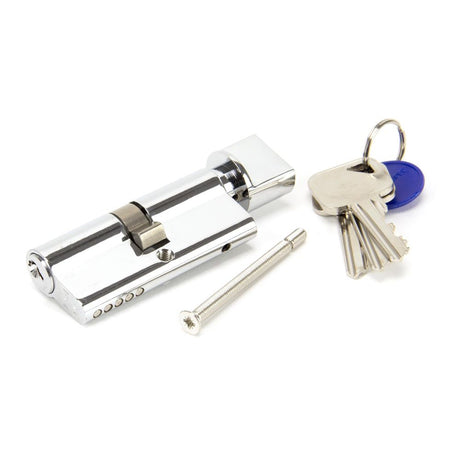 From The Anvil - Polished Chrome 35/35 5pin Euro Cylinder/Thumbturn KA | Sku. 46273 | Trade Door Handles.