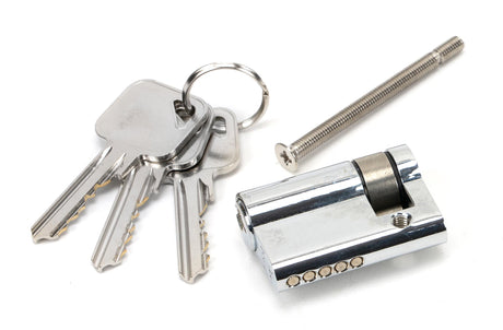 From The Anvil - Polished Chrome 35/10 5pin Single Cylinder | Sku. 46282 | Trade Door Handles.