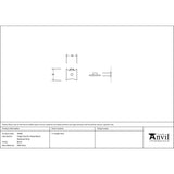 From The Anvil - Black Single Stud for Raised Black Bookcase Strip | Sku. 46285 | Trade Door Handles.