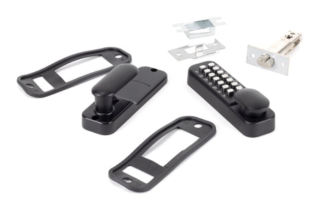 From The Anvil - Black Digital Keypad Lock + 60mm Backset Latch Bolt | Sku. 46287 | Trade Door Handles.