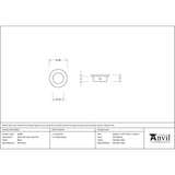 From The Anvil - Black 30mm Small Flush Pull | Sku. 46289 | Trade Door Handles.