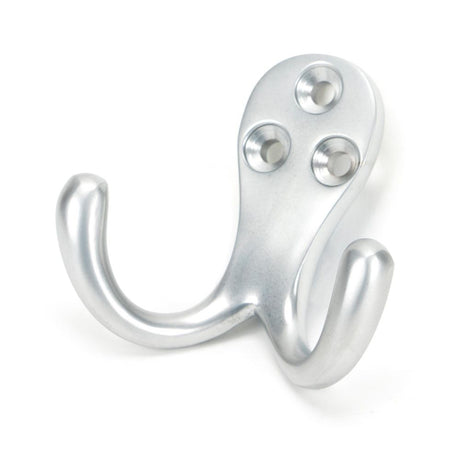 From The Anvil - Satin Chrome Celtic Double Robe Hook | Sku. 46302 | Trade Door Handles.