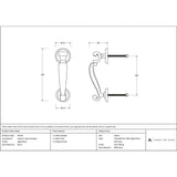 From The Anvil - Aged Brass Doctors Door Knocker | Sku. 46310 | Trade Door Handles.