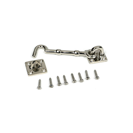 High quality images of the From The Anvil - Polished Nickel 4" Traditional Cabin Hook | Sku. Anvil-46313 | available to order from Trade Door Handles, quick delivery at discounted prices.