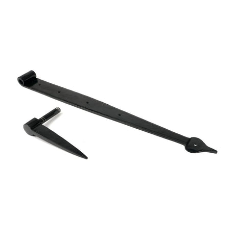 From The Anvil - Black 24" Band & Spike Hinge (Pair) | Sku. 46383 | Trade Door Handles.