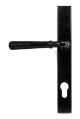 From The Anvil - Black Hammered Newbury Slimline Espag. Lock Set | Sku. 46387 | Trade Door Handles.