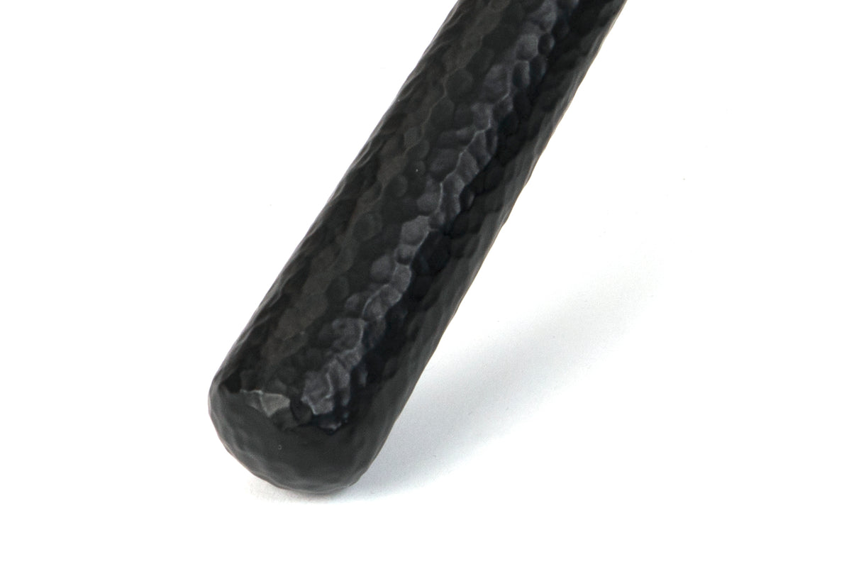From The Anvil - Matt Black Hammered Newbury Slimline Espag. Lock Set | Sku. 46388 | Trade Door Handles.