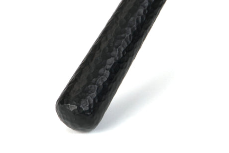 From The Anvil - Matt Black Hammered Newbury Slimline Espag. Lock Set | Sku. 46388 | Trade Door Handles.