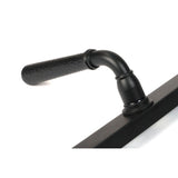 From The Anvil - Matt Black Hammered Newbury Slimline Espag. Lock Set | Sku. 46388 | Trade Door Handles.