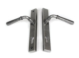 From The Anvil - Pewter Hammered Newbury Slimline Espag. Lock Set | Sku. 46389 | Trade Door Handles.