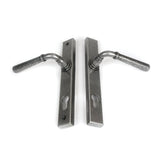 From The Anvil - Pewter Hammered Newbury Slimline Espag. Lock Set | Sku. 46389 | Trade Door Handles.