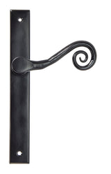 From The Anvil - Black Monkeytail Slimline Lever Espag. Latch Set - LH | Sku. 46397L | Trade Door Handles.