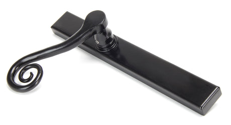 From The Anvil - Black Monkeytail Slimline Lever Espag. Latch Set - LH | Sku. 46397L | Trade Door Handles.