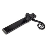 From The Anvil - Black Monkeytail Slimline Lever Espag. Latch Set - LH | Sku. 46397L | Trade Door Handles.