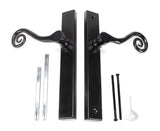 From The Anvil - Black Monkeytail Slimline Lever Espag. Latch Set - LH | Sku. 46397L | Trade Door Handles.