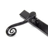 From The Anvil - Black Monkeytail Slimline Lever Espag. Latch Set - LH | Sku. 46397L | Trade Door Handles.